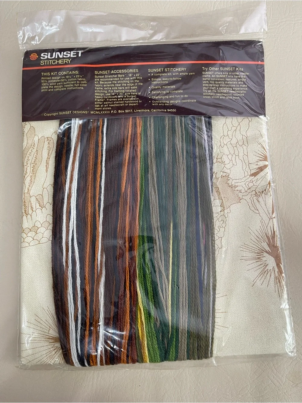 Sunset‎ Stitchery Majestic Eagle Wall Art Kit -2555 unopened